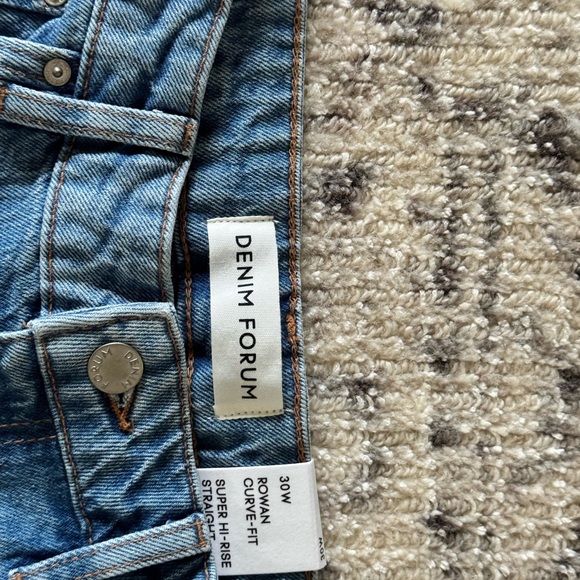 Aritzia Classic Blue Straight Leg Jeans - Picture 2 of 4